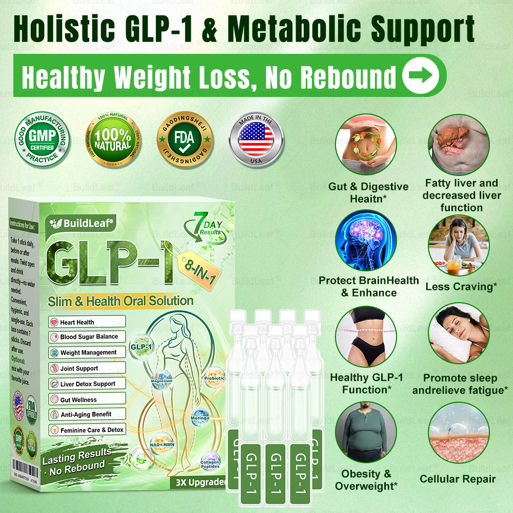 โค๏ธ๐บ๐ธBuildLeafยฎ GLP-1 8-in-1 Slim & Healthy Oral Solution (Once a day, results in 7 days), With 100 Billion CFU Active Probiotics โ
Supports weight management, heart health, diabetes, gut & womenโs health, while firming skin & boosting energy.